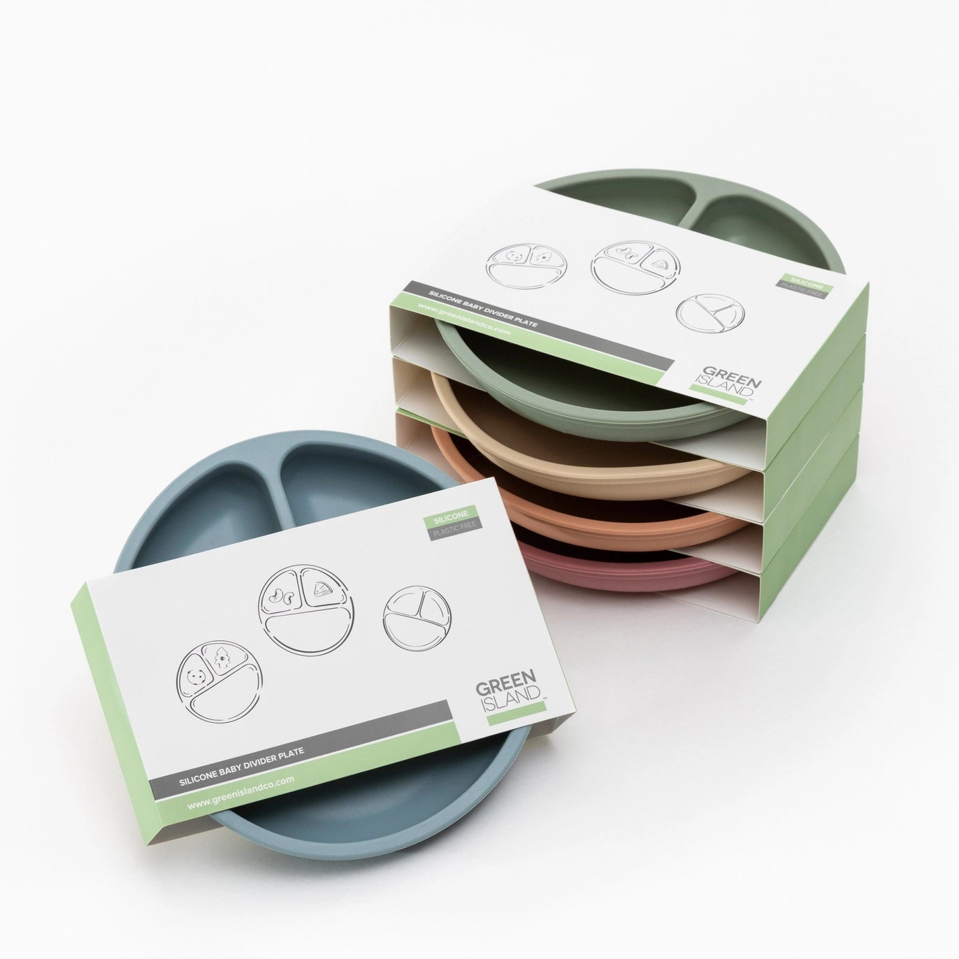 Green Island’s non-Slip Baby Divider Plate – BPA-Free Silicone