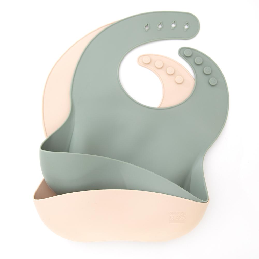Eco Silicone Baby Bib Set – Soft, BPA-Free & Easy to Clean | Green Island