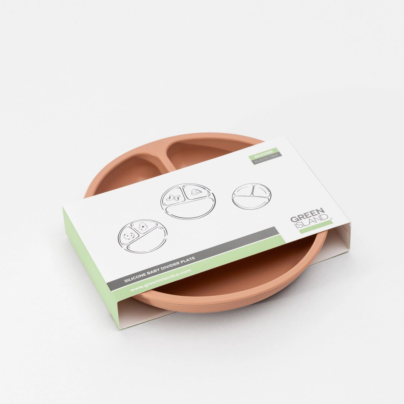 Green Island’s non-Slip Baby Divider Plate – BPA-Free Silicone